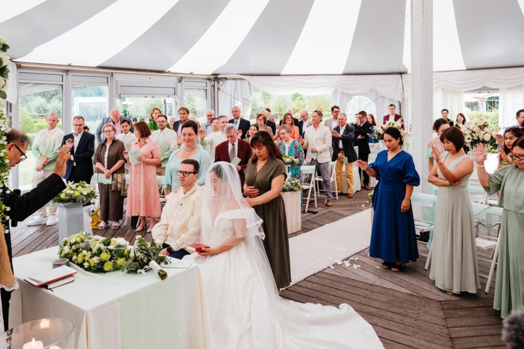 Huwelijksceremonie waterhoek Geetbets