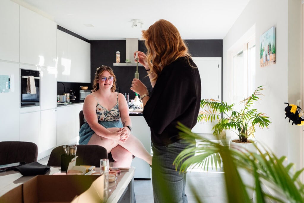 Voorbereiden huwelijk Kimberly en Jellen Westerlo